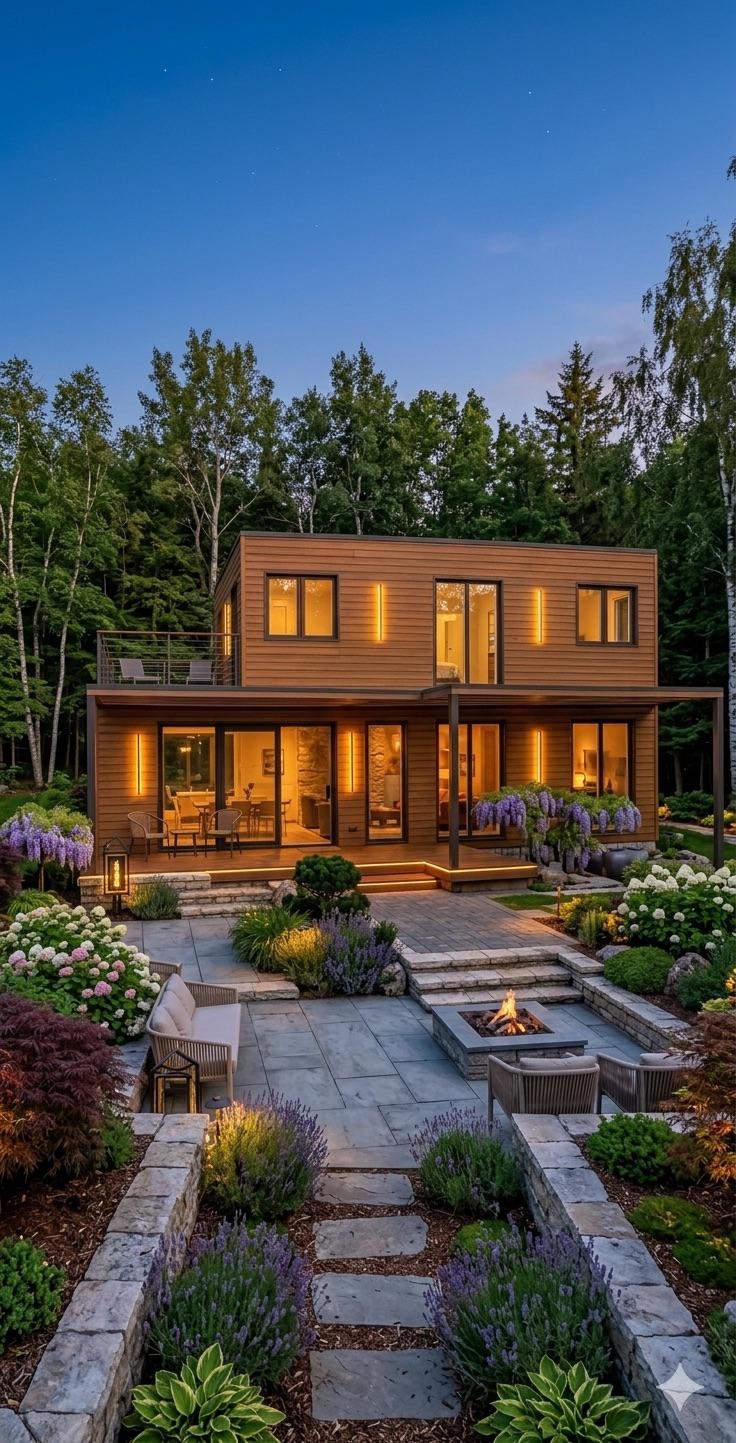 Maison Prestige 100 m² Bellora — façade en bois noble